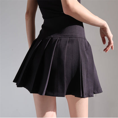 Black Pleated Skirt