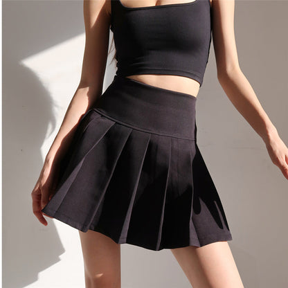 Black Pleated Skirt