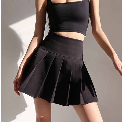 Black Pleated Skirt